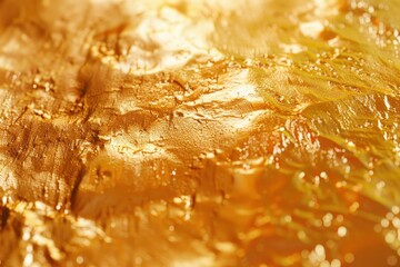 Poster - Abstract golden background with textured surface and light reflections, creating a luxurious and elegant backdrop