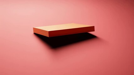Fototapete - Floating Shelf : A minimalistic image of a floating shelf, elegantly casting a shadow, showcasing a clean, modern design.