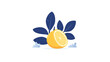 © Munny - Vibrant Lemon Flat Vector Illustration on White Background