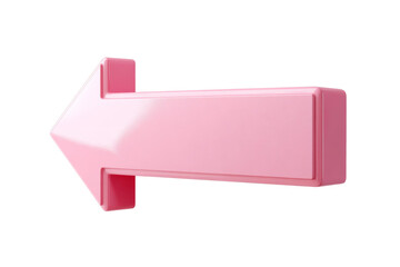 Wall Mural - A pink arrow pointing to the left