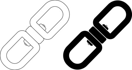 Wall Mural - outline silhouette swivel icon set