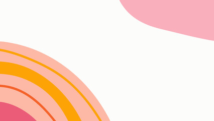 Poster - Abstract pastel color block design with transparent elements suitable for versatile projects