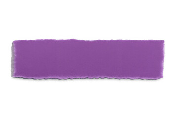 Poster - Torn piece of purple paper with transparent background, creating a versatile design element for various projects