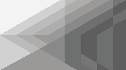 Poster - Geometric abstract design with gradual color shifts in shades of gray for background use
