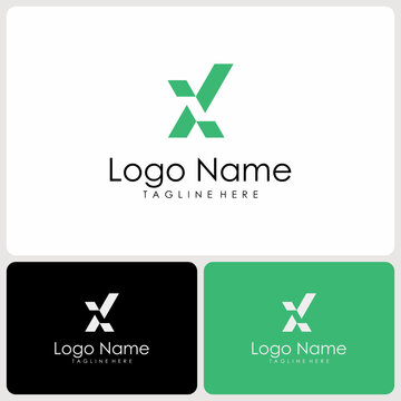 vector logo initial X. logo concept