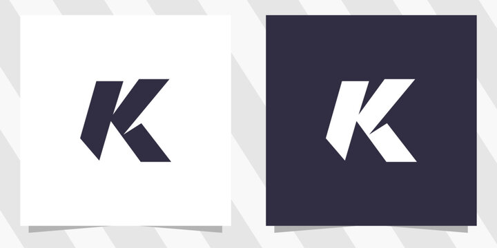 letter k logo design vector