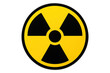 © Michael - Radioactive warning sign glowing bright, symbolizing nuclear threat, signaling potential radiation danger on transparent backdrop