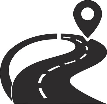 Road Map vector icon vector icon