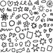 © setan cell - Collection of simple black line drawings of various shapes