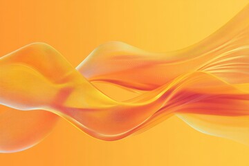Fototapete - Beautiful flowing energy abstract background in vibrant shades of orange for creative designs, flowing energy orange abstract background