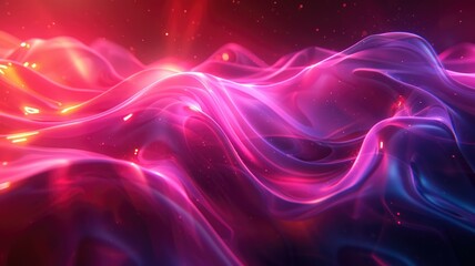 Poster - Wonderful picture of colorful light sparkling particles scattered across space background, create abstract bokeh effect perfect for designs that aim to evoke a sense of energetic and fantasy. AIG53.