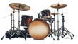 © Wicha1 - Professional drum kit with mic setup and studio accessories, background isolated on a Transparent background, PNG file.