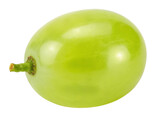 Fresh green grape isolated on white background for healthy food and natural fruit photography