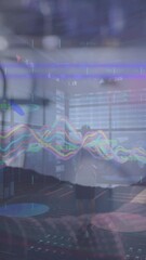 Poster - Animation of graphs over hands of man using smartphone