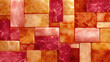 © Da - A fractal pattern of carcinogenic warning labels crafted from processed meat textures, forming an infinite loop.