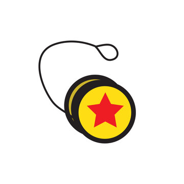 Yo Yo vector Flat Icon Design illustration. Symbol on White background EPS 10 File