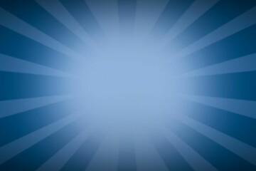 Poster - Radial blue gradient sunburst pattern is radiating across transparent background in flat design