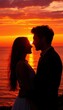 © Artem  - silhouette of a couple on the beach