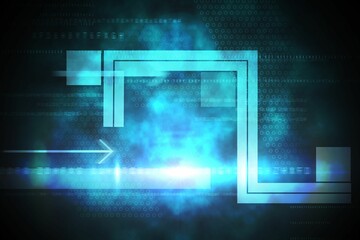 Poster - Blue and black technology design