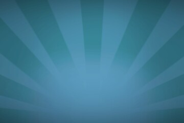 Poster - Digital image of green sunburst pattern