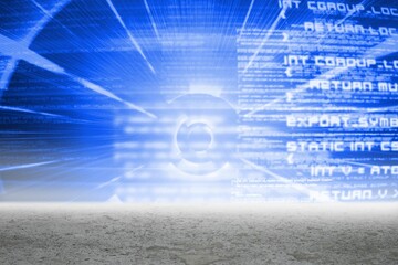 Poster - Blue technology interface