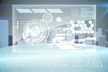 Poster - Futuristic technology interface