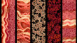 © Peter - A fractal pattern of carcinogenic warning labels crafted from processed meat textures, forming an infinite loop.