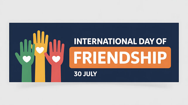 International Day of Friendship 30 July hands with hearts