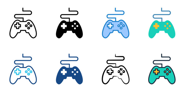 Games icon set multiple style collection 

