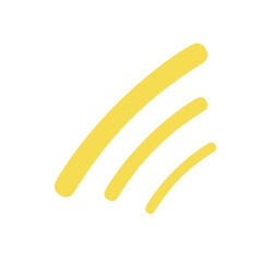 Poster - Abstract Yellow Lines Icon Design Element Isolated