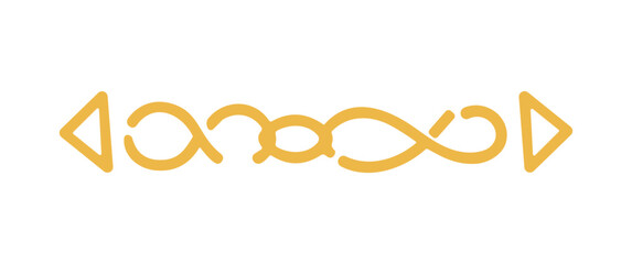 Poster - Gold Abstract Arrow Design Vector Icon Element