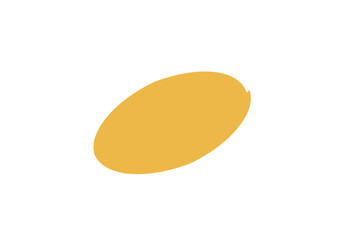 Poster - Simple Isolated Yellow Shape Icon Design