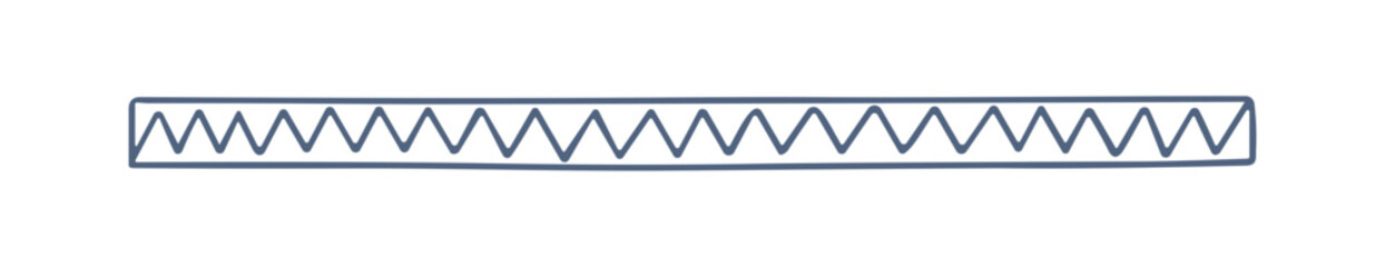 Poster - Sawtooth Patterned Blue Vector Rectangle Icon