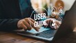 © Waseem - Person using laptop for user guide support and technical documentation access online.