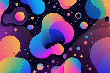 Poster - Eclectic Gradient Halftone Motifs for Creative Background Design