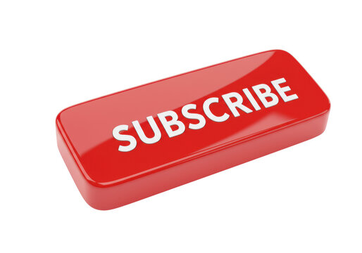 A glossy, deep red rectangular 