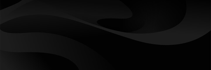 Wall Mural - abstract dark background featuring a soft black gradient and geometric shapes.
