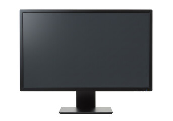 Aufkleber - Computer Monitor with Blank Black Screen Displaying on Transparent Background