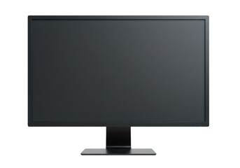 Aufkleber - Modern Black Flat Panel Led Lcd Computer Monitor on Transparent Background