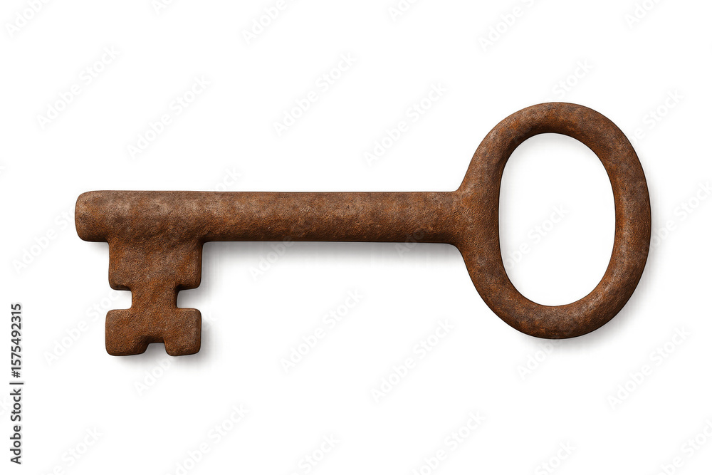 Rusty Key Animation Rusty key resting on a transparent background, evoking memories of past ...
