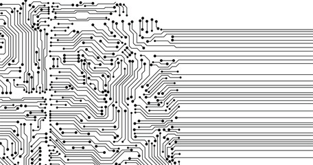Poster - Vector abstract technology on white background.