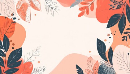 Poster - Nature-inspired abstract design creative studio digital art colorful environment artistic viewpoint floral concept for home decor
