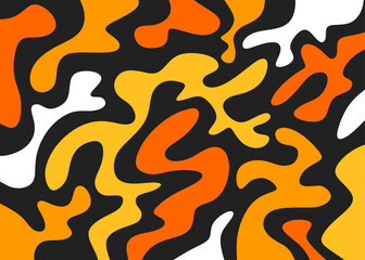 Poster - Abstract background with seamless colorful melting line pattern