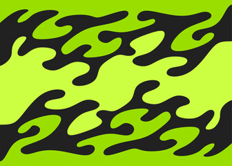 Poster - Abstract background with melting wavy line pattern and with some copy space area