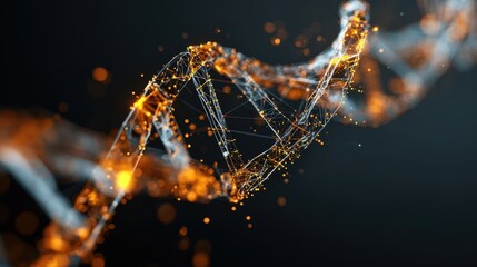 Aufkleber - Abstract representation of a dna molecule.