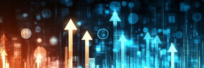 Poster - Digital data concepts background illustrating technology growth and information advancement online.