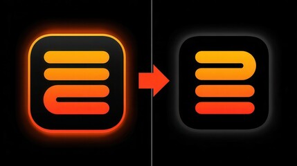 Poster - Colorful graphic design of an app icon.