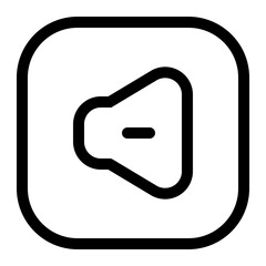 Poster - Simple audio notification icon in minimalist style suggests media player or sound settings design element For communication and visual messaging.