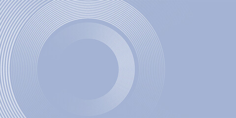 Poster - Abstract blue white gradient background texture, modern circle lines pattern with geometric elements