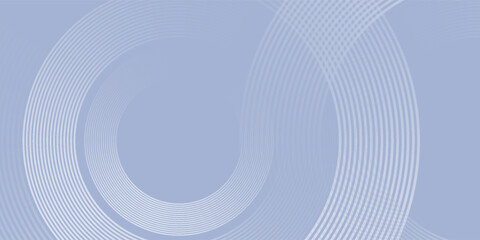 Poster - Abstract blue white gradient background texture, modern circle lines pattern with geometric elements